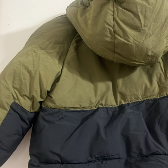 Zara Boys Puffer Hooded Jacket size 2-3 Years color Olive Green and Navy blue - Picture 5 of 7